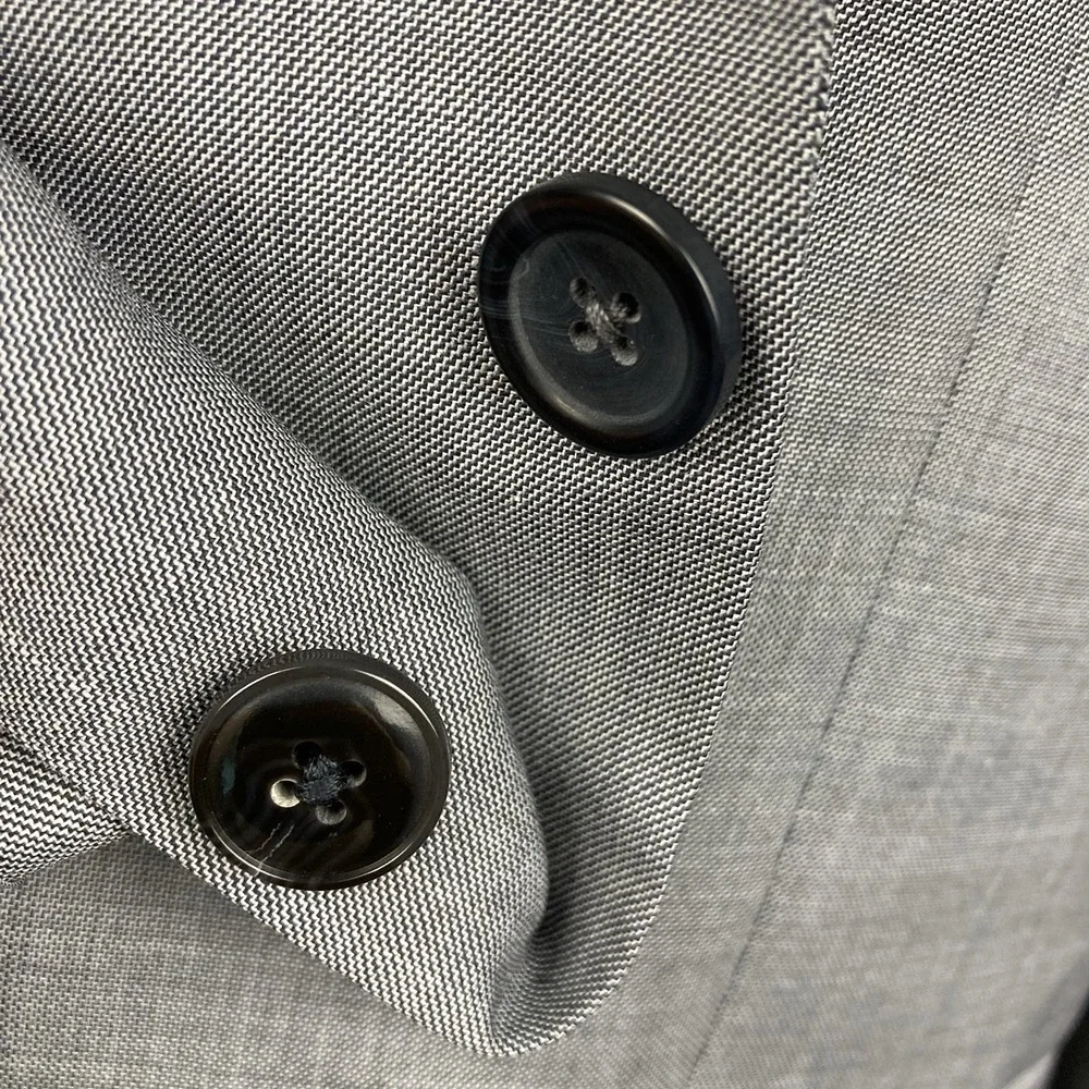 Michael Kors Mens Classic-fit Suit Jacket Blazer 50R Grey Stretch E06833